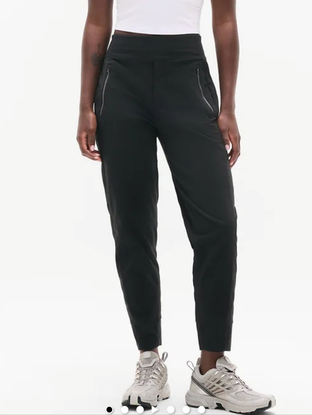 Athleta Black Trekkie North Joggers - Streamlined Active Pants 6